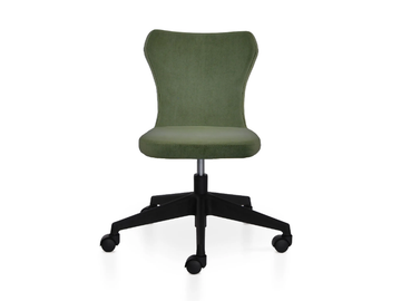 NEW 5 WAYS - Swivel height-adjustable leather office chair with 5-Spoke base by 5A Design - view 3